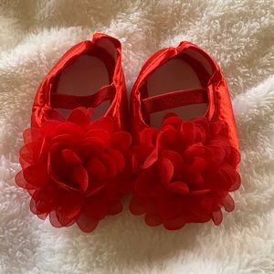 Baby shoes. red flats. New without tags